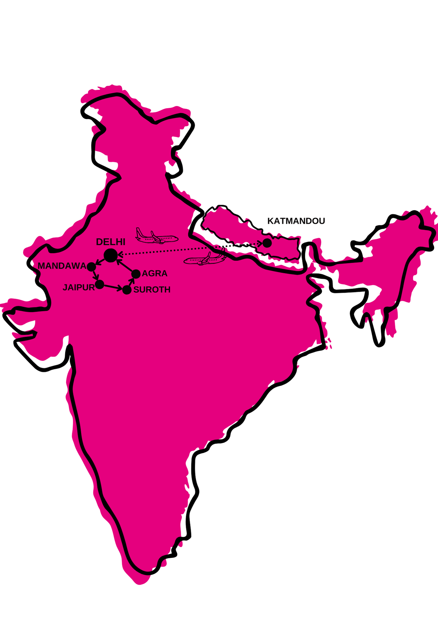 Inde - Inde du Nord et Rajasthan - Népal - Circuit Sur la route du Taj Mahal au Népal