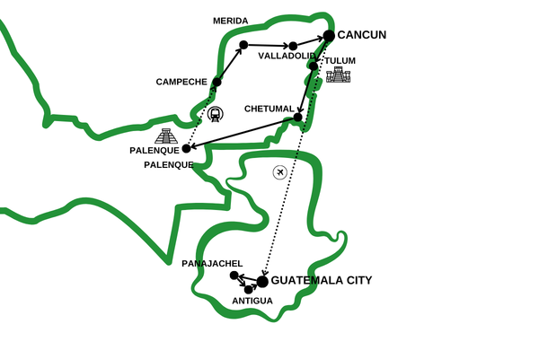 Circuit Les Mystères du Monde Maya & Guatemala 4*