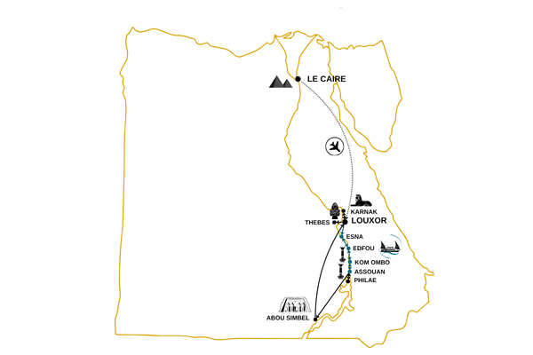 Croisière Grand Tour d'Egypte en Dahabeya 5* - 2