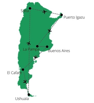 Circuit Grand Tour Argentin, Terre de Feu, les Andes et Iguazu