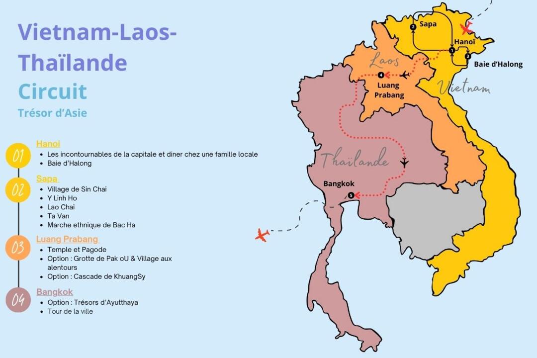 Laos - Thaïlande - Vietnam - Circuit Privatif Trésors d'Asie - Vietnam, Laos & Thaïlande