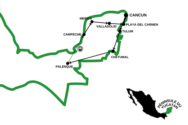 Circuit Les Mystères du Monde Maya & Playa del Carmen 4*
