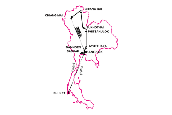 Circuit Grand Tour De Thaïlande Et Plage À Phuket 4*