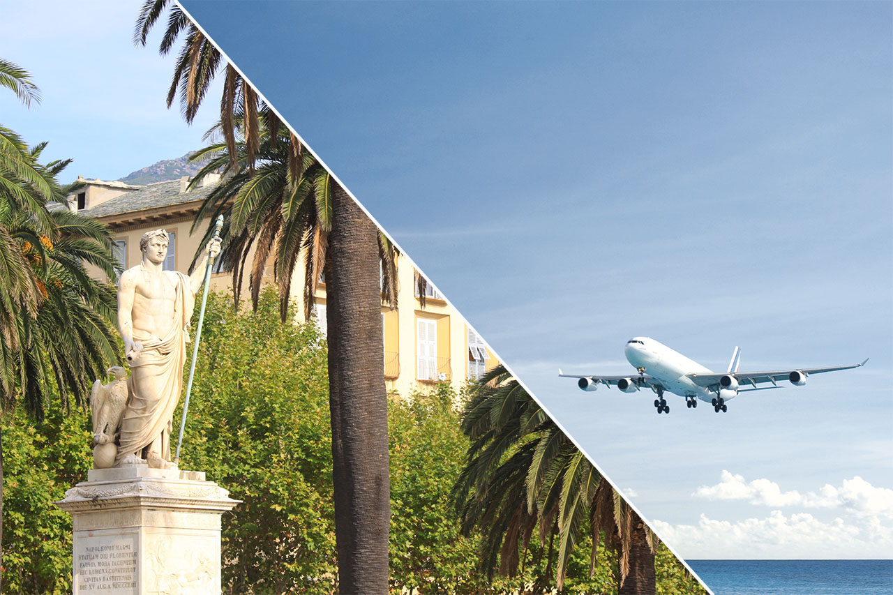 Fly and drive Bastia avec vols réguliers
