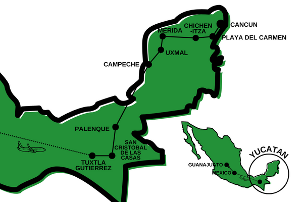 Mexique - Circuit Des Légendes Aztèques à la Mer des Caraïbes