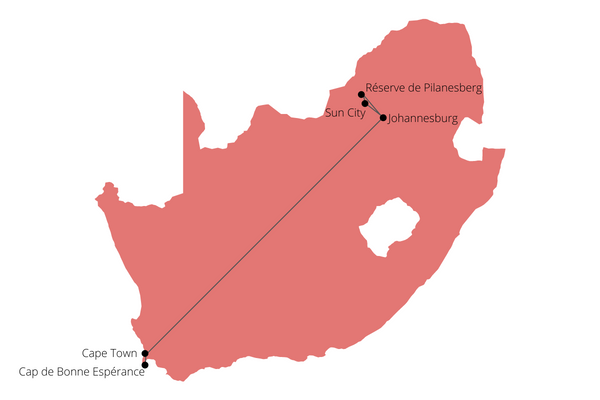 Afrique du Sud - Autotour L'Afrique du Sud en Famille: des Lodges de la réserve Pilanesberg au Palais de Sun City