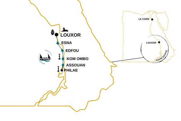 Image 2 du séjour Croisière Des Mystères du Nil en Dahabeya à la Mer Rouge 5* à Louxor, Egypte