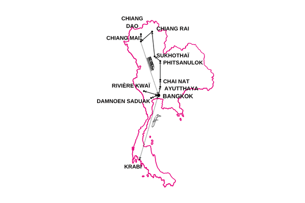 Hôtel Thaïlande à Bangkok, circuit des temples khmers aux plages de krabi 4 vols flex