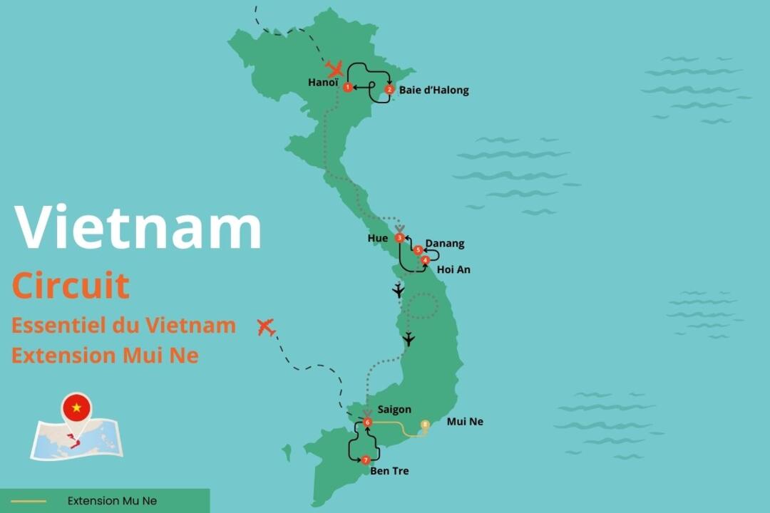 Vietnam - Circuit Privatif l'Essentiel du Vietnam et extension à Mui Ne