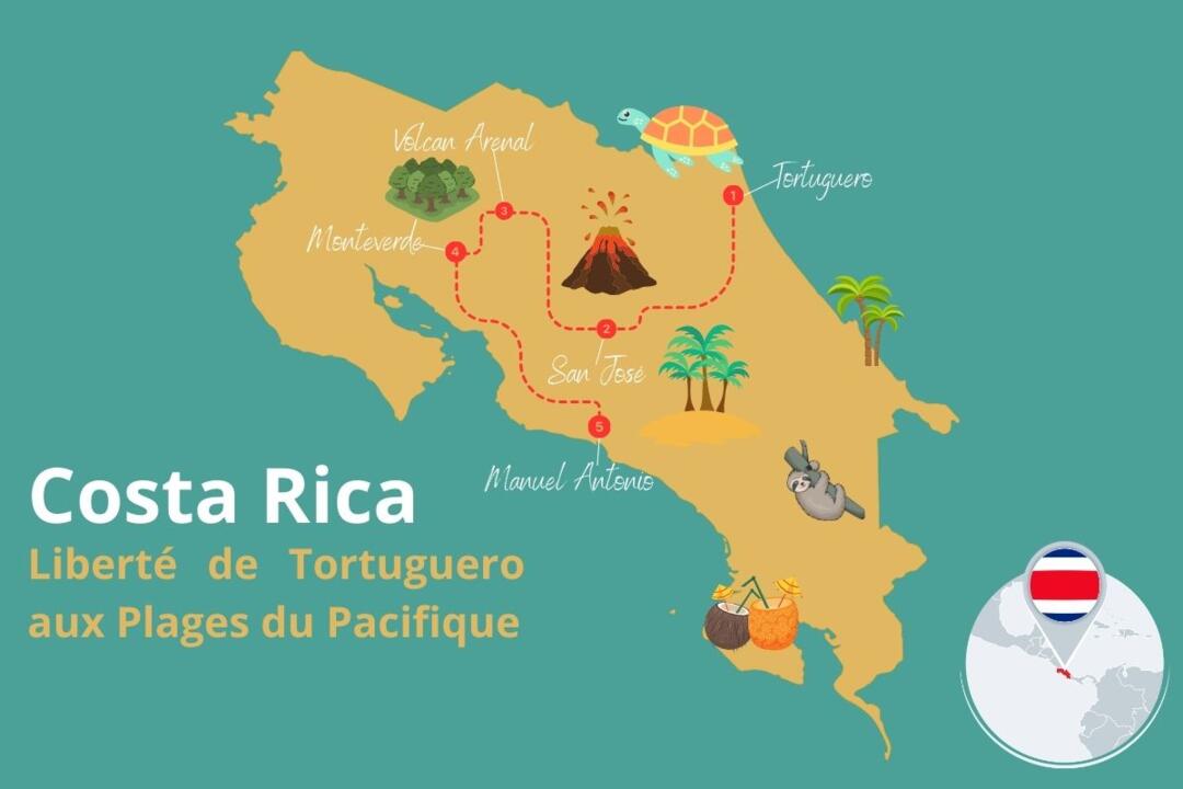 Costa Rica - Circuit Liberté de Tortuguero aux Plages du Pacifique