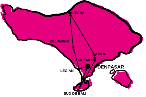 Bali - Indonésie - Circuit Odyssée Balinaise et Balade Bucolique à Sidemen 4*