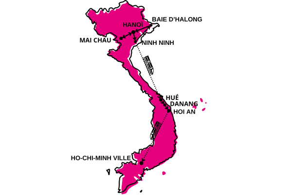 Vietnam - Circuit Des Rizières de Mai Chau à la Baie d'Halong