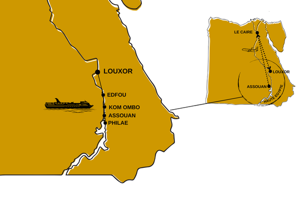 Egypte - Le Caire - Louxor et la vallée du Nil - Croisière Egypte Intime, Trésors Cachés en Dahabeya 4/5*