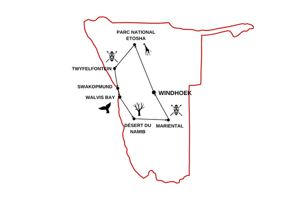 Circuit du Royaume des Animaux aux Sables du Kalahari