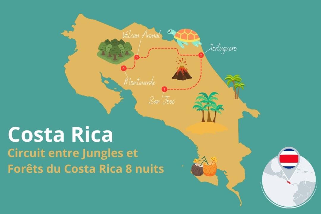 Costa Rica - Circuit entre Jungles et Forêts du Costa Rica en 8 nuits (petits groupes)